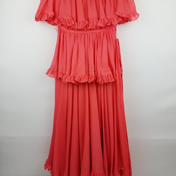 Albert Capraro Vintage 70's Ruffle Tiered Dress - Picture 4 of 8